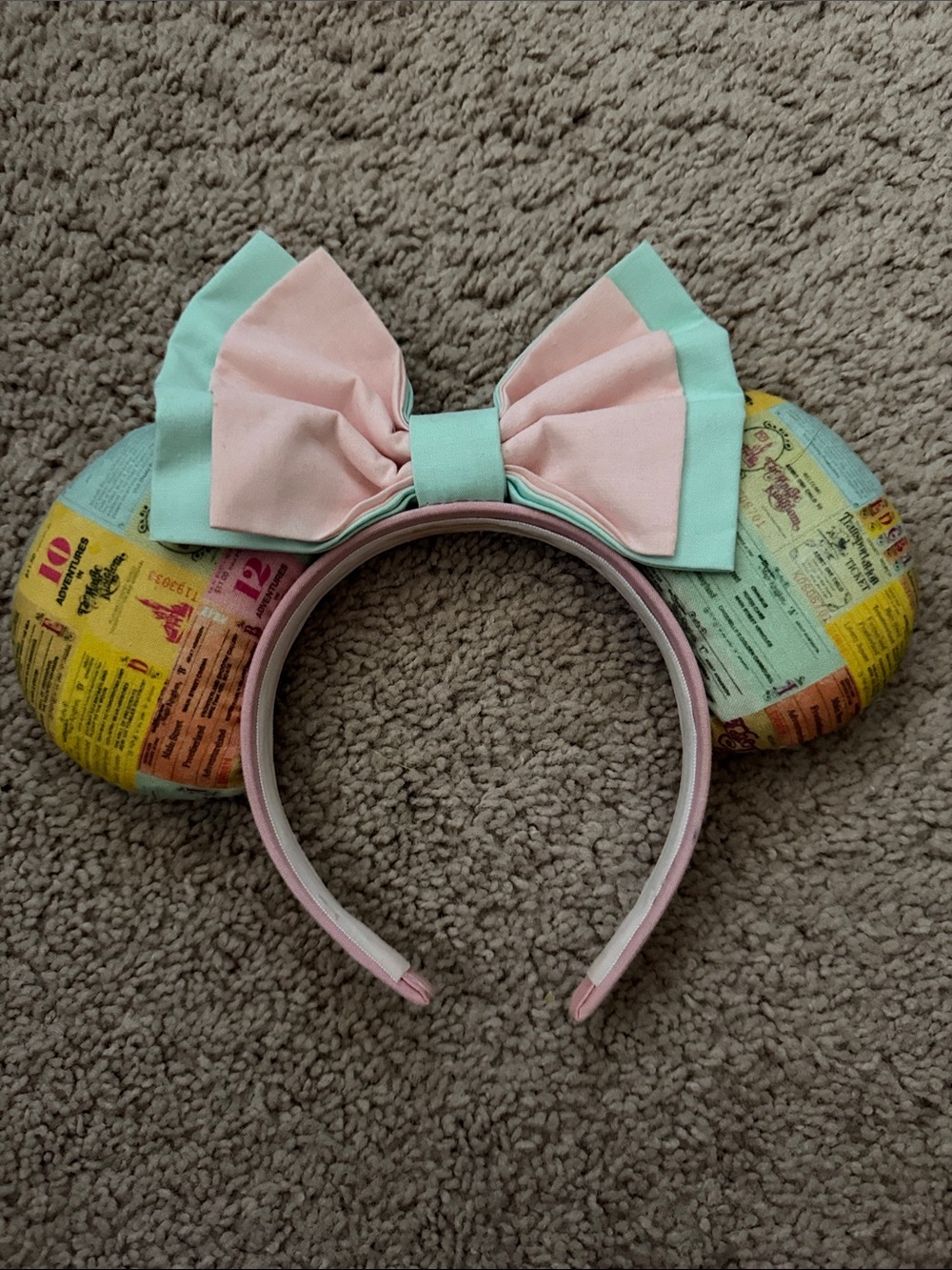 Handmade Disney Parks E Ticket Ear Headband